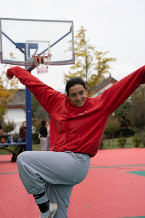 Training at the Shaolin academy
