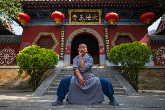 Training at the Shaolin academy