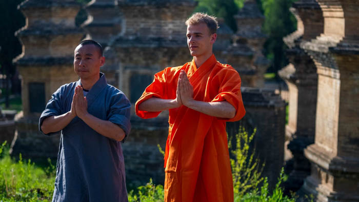 Training at the Shaolin academy