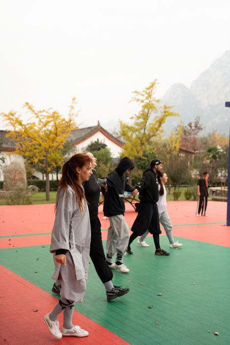Training at the Shaolin academy