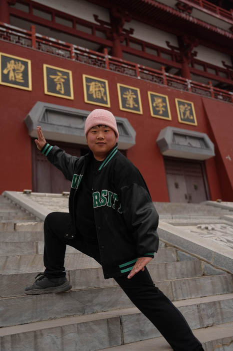 Training at the Shaolin academy